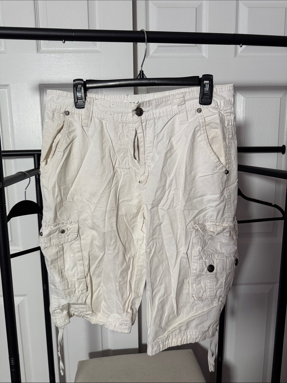 PD&C Men's Off-White Cargo Shorts